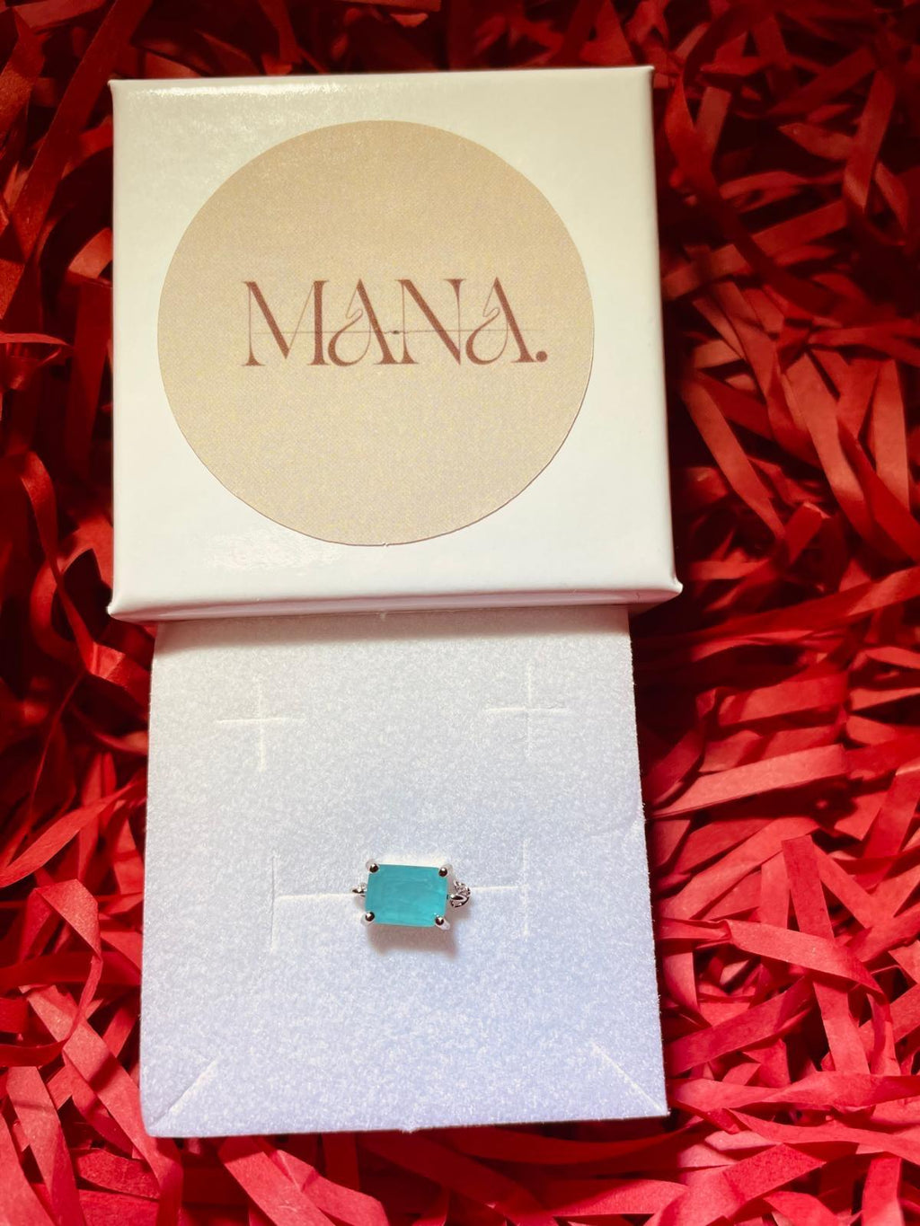 Tourmaline – Anello Regolabile a Catena 925  con Tormalina Naturale