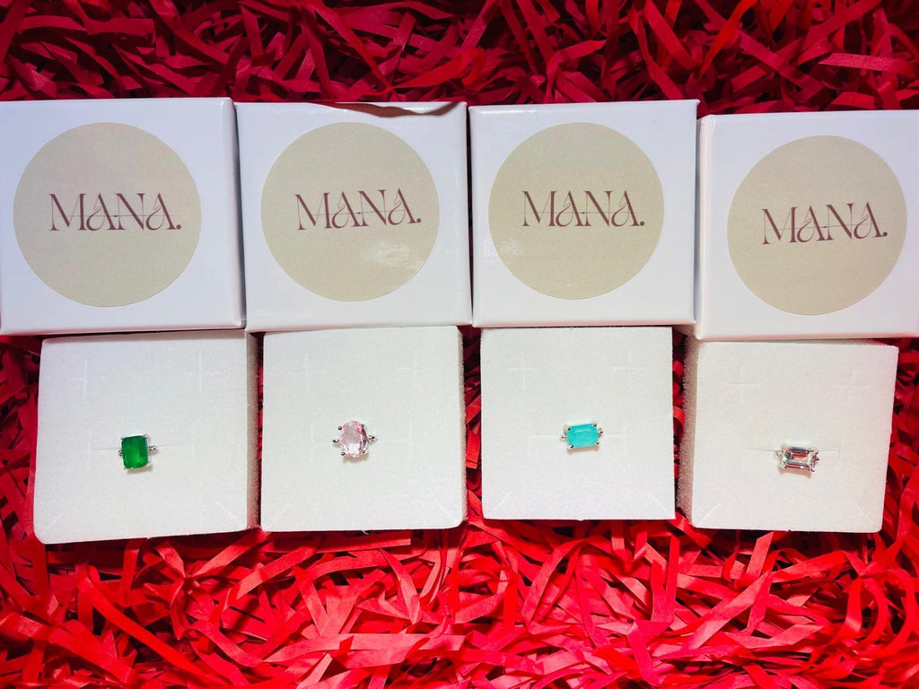 Tourmaline – Anello Regolabile a Catena 925  con Tormalina Naturale